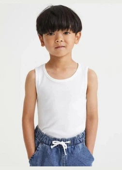 Детская майка для мальчика H&M 271237524_white 134 см Белая (2727000112738)