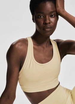 Спортивный топ для фитнеса женский H&M 271294038_yellow XL Желтый (2727000106669)