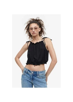 Топ женский H&M 271153527 XS Черный (2727000129880)