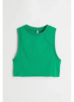 Топ жіночий H&M 271082174 XS Зелений (2727000122584)