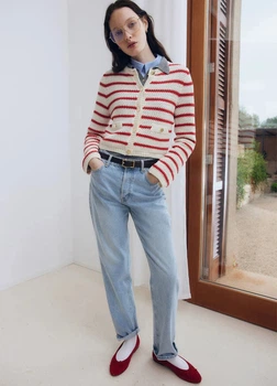 Кардиган женский H&M 271277274 L Красный (2727000105037)
