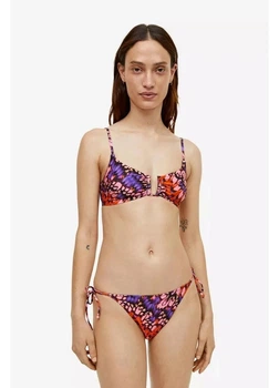 Верхняя часть купальника женская H&M 271116963 34 Черный/Розовый/Фиолетовый/Оранжевый (2727000140359)