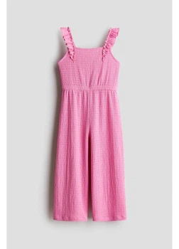 Детский летний комбинезон для девочки H&M 271294396 110 см Розовый (2727000142209)