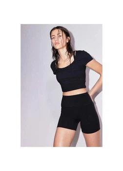 Спортивный топ для фитнеса женский H&M 271216961 XL Черный (2727000128319)