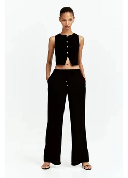 Брюки женские H&M 271262105 XS Черные (2727000120993)