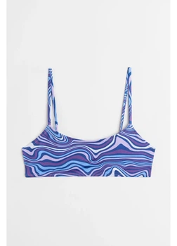 Верхняя часть купальника женская H&M 271046226_multy S Синий/Фиолетовый (2727000146566)