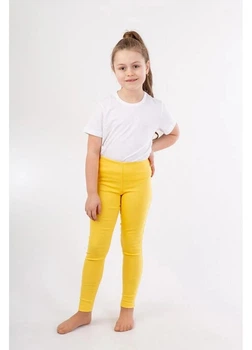 Дитячі теплі лосини для дівчинки H&M 271193337_yellow 134 см Жовті (2727000112844)