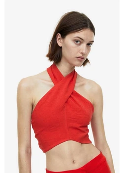Топ женский H&M 271161980_red M Красный (2727000126797)
