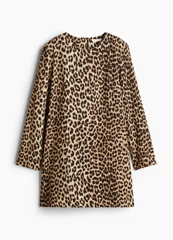 Платье короткое летнее женское H&M 271248846 S Леопардовое (2727000104955)