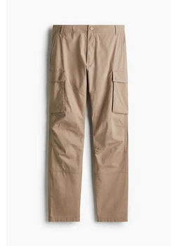 Штаны карго мужские H&M 271259388_darkbeige M Темно-бежевые (2727000132811)