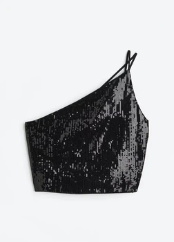 Топ женский H&M 271126189 XL Черный (2727000108304)