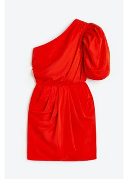 Сукня вечірня коротка літня жіноча H&M 271142099 46 Червона (2727000128869)