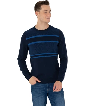 Светр тонкий бавовняний U.S. Polo Assn. 1678203BLUE XXL темно-синій (8683856250144)