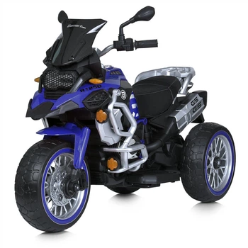 Дитячий електромотоцикл 3 колісний 90W Bambi M 5074EL (Синій)