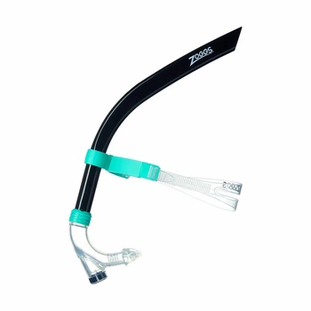 Трубка фронтальная Zoggs Centre Line Snorkel для плавания Черно-бирюзовый (465287.BKTQ)