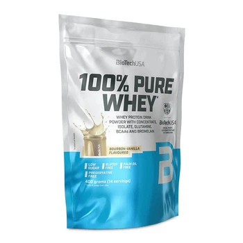 Сироватковий протеїн BioTech 100% Pure Whey, 400 грам - Ваніль-бурбон