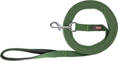 Поводок Trixie Tracking leash для собак хлопковый S-M 5 м 20 мм Оливковый (4011905476094)