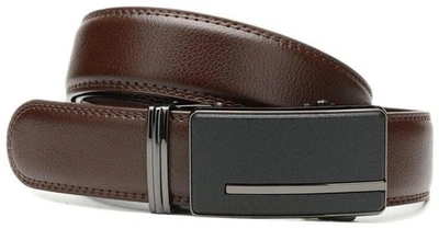 Чоловічий шкіряний ремінь з автоматичною пряжкою Borsa Leather натуральна шкіра 54842