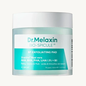 Пілінг-педи для обличчя DR.MELAXIN BP Exfoliating Pad 70 шт 165 мл