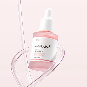 Сироватка MEDICUBE PDRN Pink Peptide Serum 30 ml — відновлення шкіри, пружність та інтенсивне зволоження