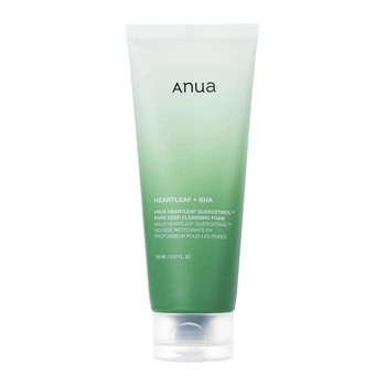 Глибоко очищувальна пінка для обличчя ANUA Heartleaf Quercetinol Pore Deep Cleansing Foam 150 мл для догляду за шкірою