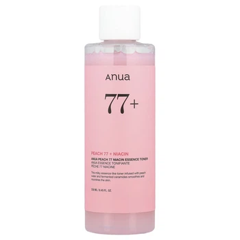 Тонер ANUA Peach 77 Niacin Essence Toner 77% 250 мл — зволожуючий та освітлюючий тонер для обличчя
