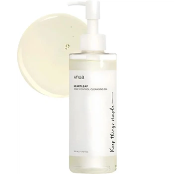 Масло для очищення ANUA Heartleaf Pore Control Cleansing Oil 200 мл — делікатне очищення та контроль пор