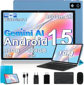 Планшет 10.1'' Biegedy B25 8+22/128Gb 8 ядер Android 15 8000 mAh Голубой (102181146) - Уценка
