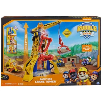 Игровой набор Rubble&Crew Подъемный кран-башня Бухты строителей (SM28508/6067494) Кремез и команда