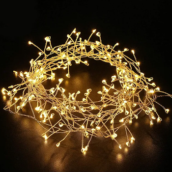 Гирлянда "Мишура" 3м 100 LED Warm White USB с пультом. LU995