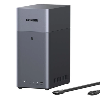 Мережеве сховище NAS UGREEN NASync DH2300 A1113054 на 2 відсіки 4GB RAM 1xGbE 1xUSB-C 2xUSB-A