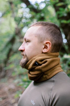 Пов'язка флісова Tribe Neck Warmer T-KF-0024 S-M Койот Зимова Спортивна