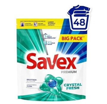 Капсулы для стирки Savex Crystal Fresh 48 шт