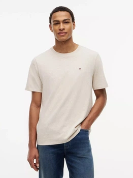 Футболка бавовняна довга чоловіча Tommy Hilfiger 78JA560-HE5(Newsprint Beige Heather) M Бежева (198928630536)