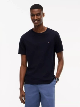 Футболка бавовняна довга чоловіча Tommy Hilfiger 78JA560-587(Navy) M Синя (197232614676)