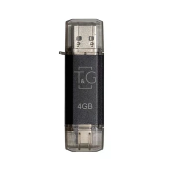 Флеш пам'ять/флеш накопичувач USB 4GB T&G Type-C 009 Star чорний