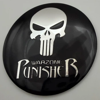 Наклейка для ковпачків із логотипом PUNISHER картель Зона Війни 56 мм череп Skull Warzone