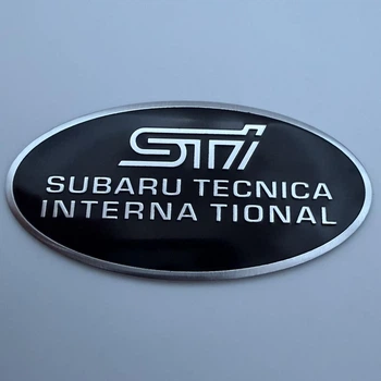 Наклейка на кузов эмблема Subaru табличка субару шильдик 65 мм tecnica interna tional STI
