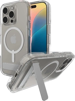 Чохол протиударний з підставкою ZAGG Gear4 Crystal Palace MagSafe для Iphone 16 Pro Max (6.9") Прозорий