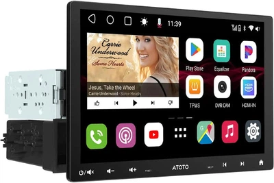 Автомагнитола ATOTO S8G1104MS 10.1” Android, 4/32GB, 4G LTE, CarPlay, Android Auto, QLED