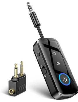 Bluetooth адаптер SONRU B110 2в1 (TX/RX) 5.3 AUX 3.5 мм, беспроводной передатчик и приемник для ТВ, авто, наушников