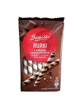 Вафельні трубочки Bonitki Rurki з шоколадним кремом 280 г