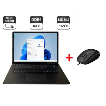 Ультрабук Microsoft Surface Laptop 4 1979 / 15" (2496x1664) IPS Touch / Intel Core i7-1185G7 (4 (8) ядра по 3.0 - 4.8 GHz) / 16 GB DDR4 / 512 GB SSD M.2 / Intel Iris Xe Graphics / WebCam б/в + Подарунок Дротова миша / USB