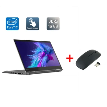 Ноутбук-трансформер Lenovo ThinkPad x1 Yoga 4 th / 14" (2560x1440) IPS Touch / Intel Core i7-8665U (4 (8) ядра по 1.9 - 4.8 GHz) / 16 GB DDR3 / 512 GB SSD / Intel UHD Graphics / TouchID / WebCam / Windows 10 б/в + Подарунок Бездротова миша / USB