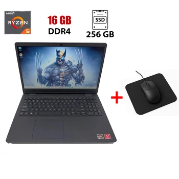 Ноутбук Dell Inspiron 3505 / 15.6" (1366x768) TN / AMD Ryzen 5 3450U (4 (8) ядра по 2.1 - 3.5 GHz) / 16 GB DDR4 / 256 GB SSD / AMD Radeon Vega Graphics / WebCam б/в + Подарунок Мишка та килимок