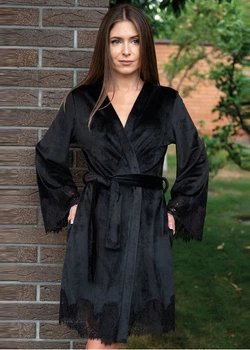 Халат Shato Shato 1930 black XXL черный