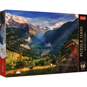 Puzzle Trefl Premium Plus Quality Photo Odyssey dolina lauterbrunnen Szwajcaria 1000 elementów 10821 (5900511108217)