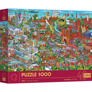Puzzle Trefl 40-Lecie Trefl Trójmiasto 1000 elementów 10924 (5900511109245)