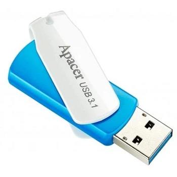 Флеш накопитель USB 64Gb AH357, Blue/White, USB 3.2 Gen 1 (AP64GAH357U-1) Apacer (teh0029160)