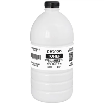 Тонер Oki B411 MPS, 1 кг Patron (T-PN-OB431-1-M)